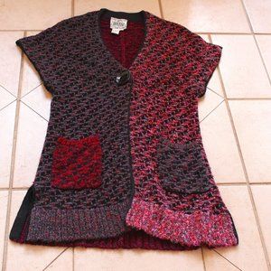 CURIO Single-Button Sweater/Vest    Sz M
